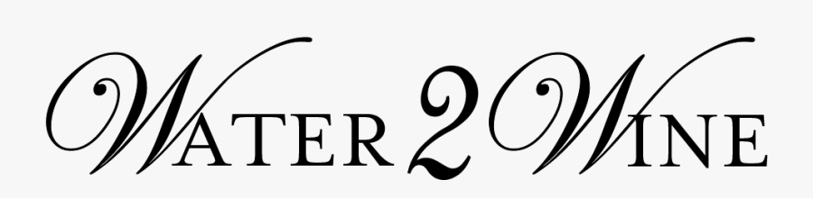 Water 2 Wine Milwaukee Winery - Calligraphy, Transparent Clipart
