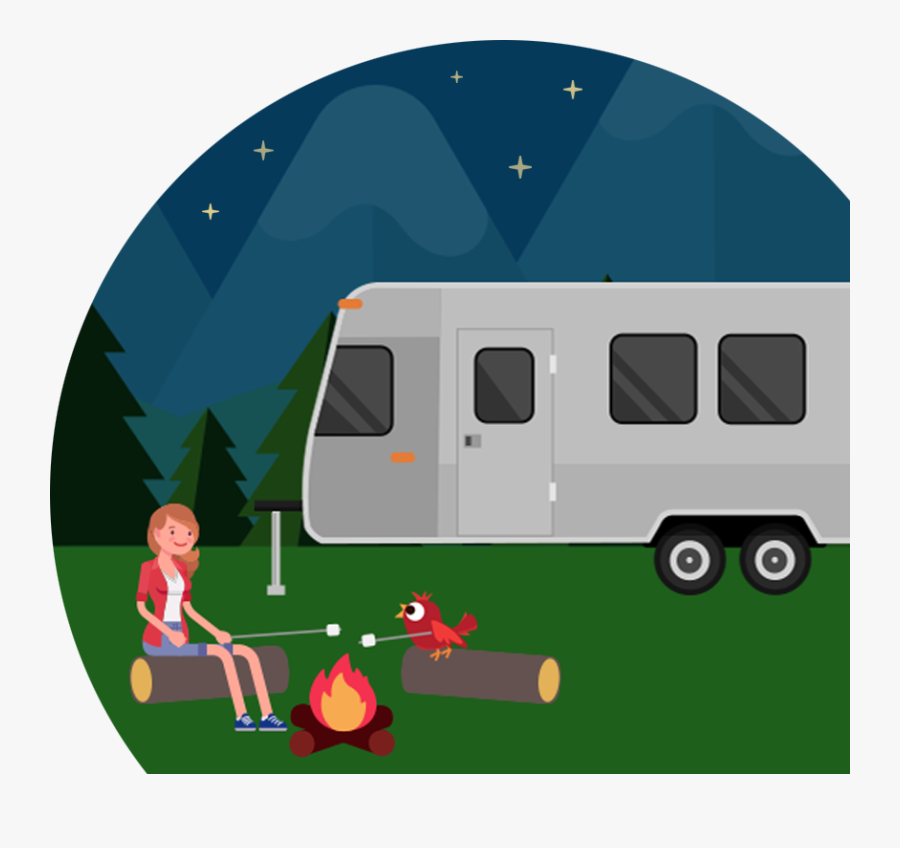 Travel Trailer Insurance - Illustration, Transparent Clipart