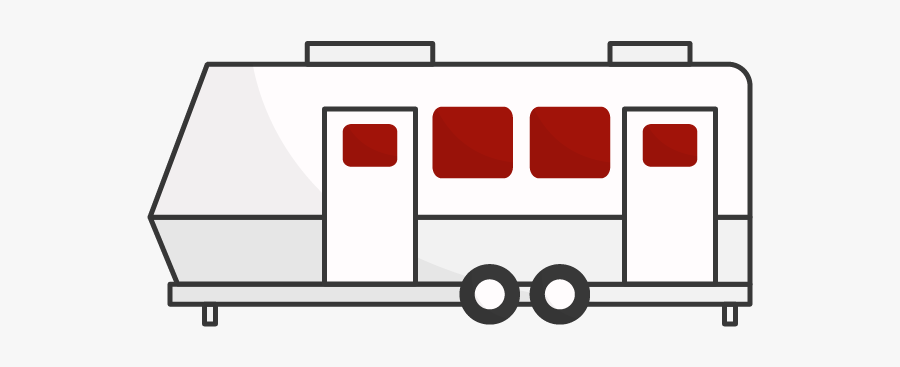 Travel Trailer, Transparent Clipart