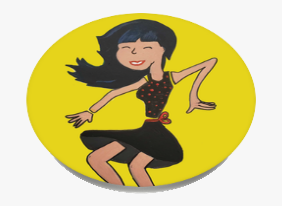Dance Lady Dance, Popsockets - Cartoon, Transparent Clipart