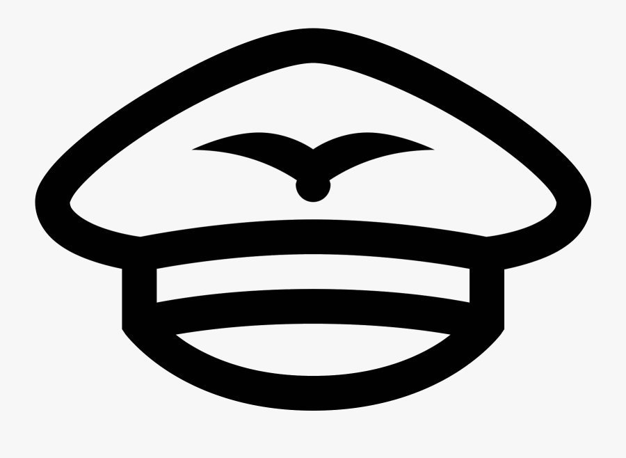 Air Pilot Hat Icon - Icon Pilot Hat, Transparent Clipart