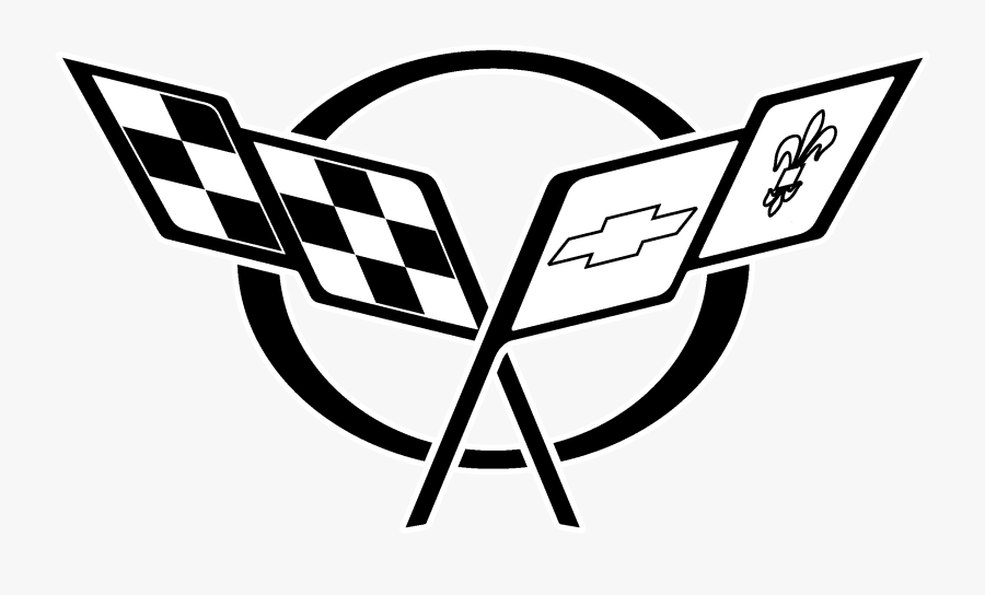 Corvette Logo, Transparent Clipart