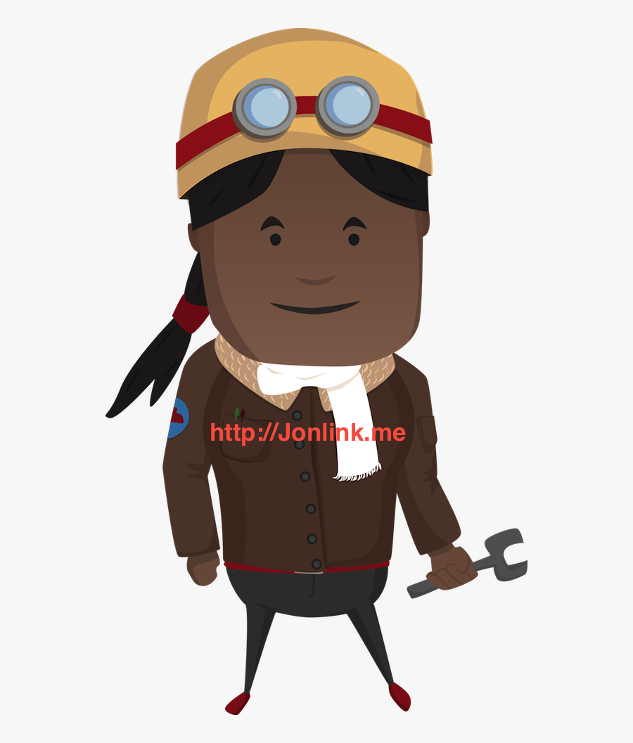 Female Pilot - Cartoon - Images, Transparent Clipart