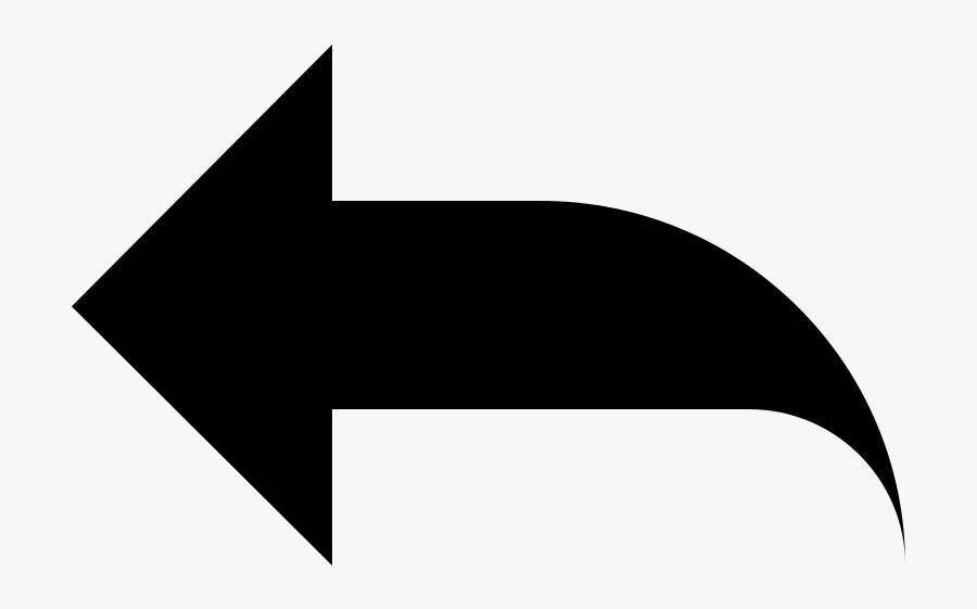 Simpleicons Interface Undo Black Arrow Pointing To - Piston Counterweight, Transparent Clipart