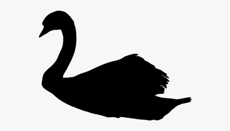 Swan Clipart Png Black And White - Duck, Transparent Clipart