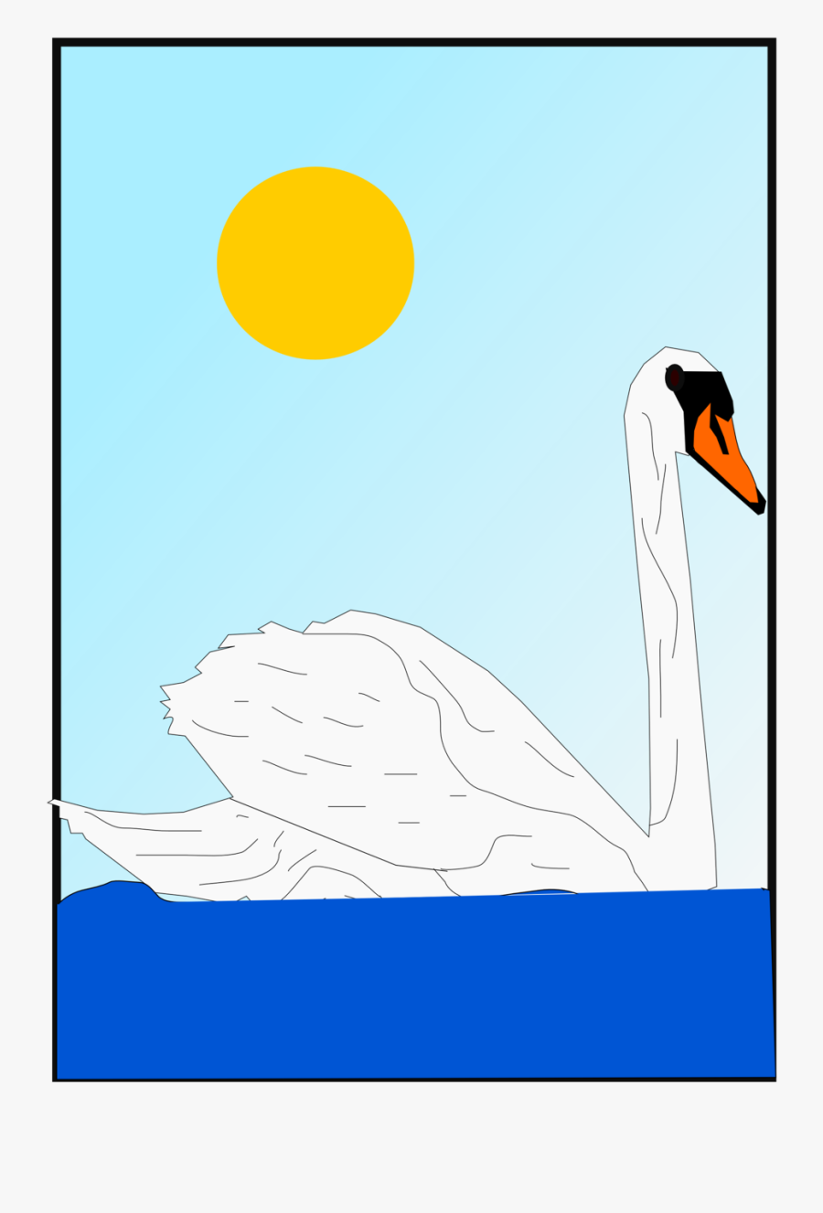 Swan, Transparent Clipart