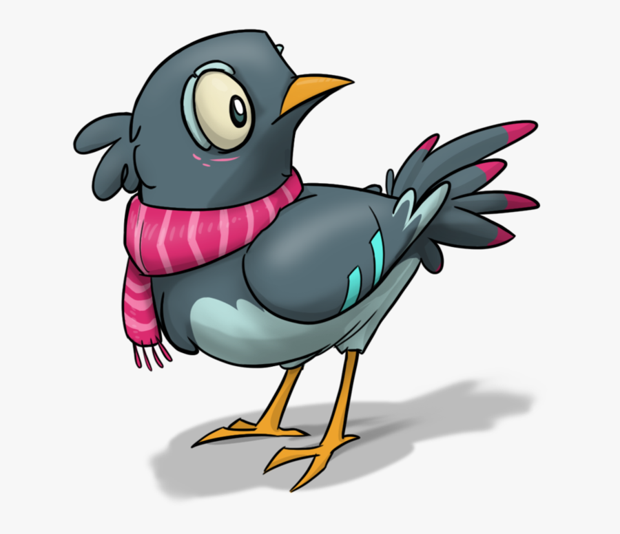 Image Free Birb Drawing Love Bird - Pigeons And Doves, Transparent Clipart