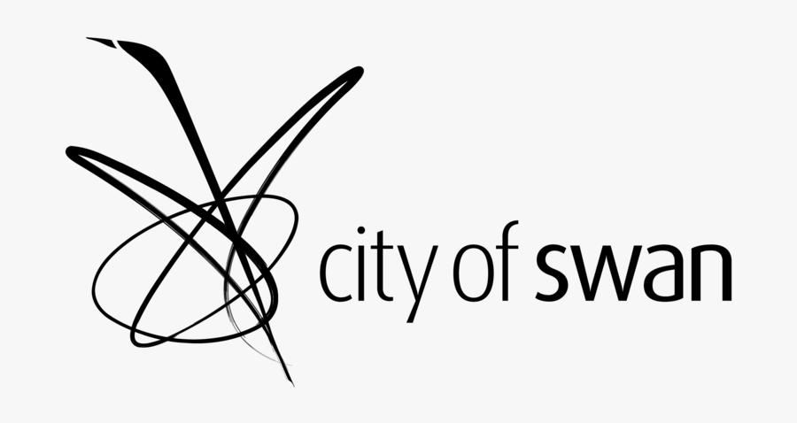 Cos Logo Horiz Mono Black-01 Copy 2 - City Of Swan Logo, Transparent Clipart