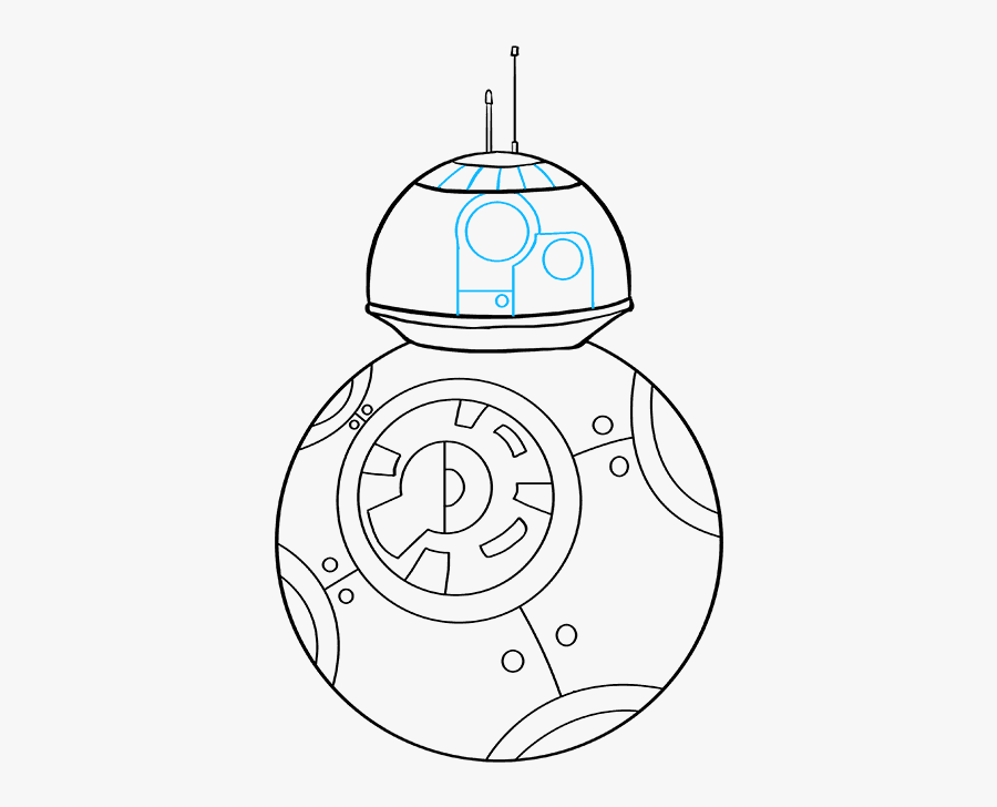 How To Draw Bb-8 From Star Wars - Circle, Transparent Clipart