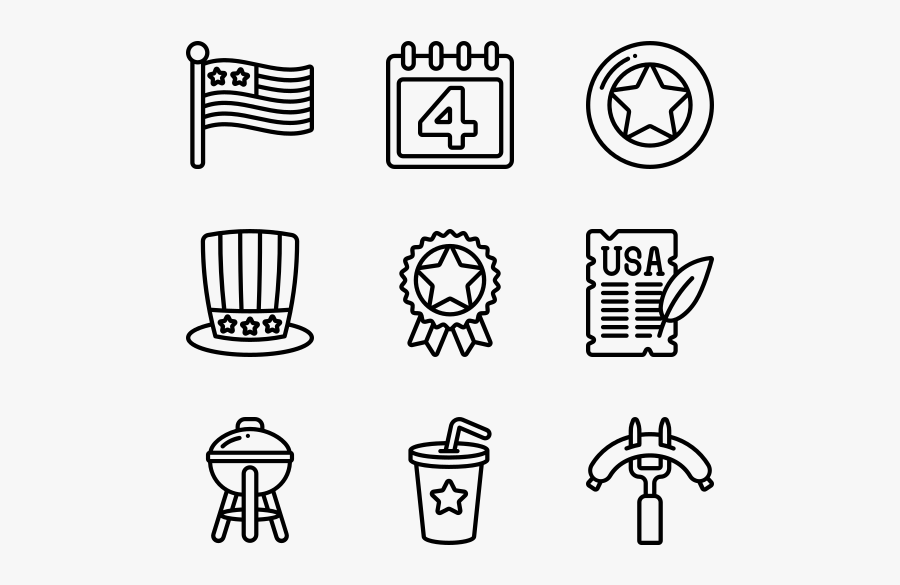 Independence Day - Visualisation Icon, Transparent Clipart