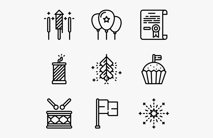 Independence Day - Medieval Icon, Transparent Clipart