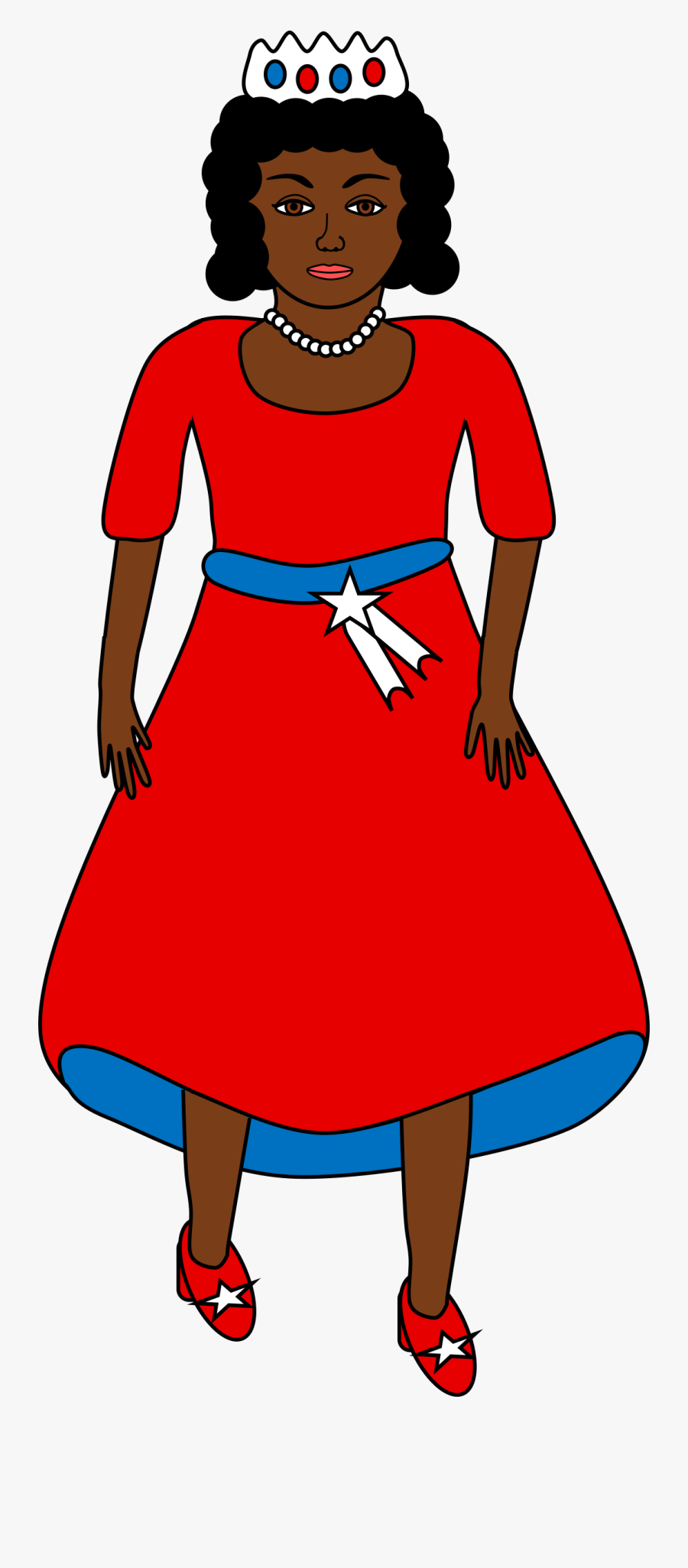 Queen Of Independence Day Clip Arts - African American Queen Clip Art, Transparent Clipart
