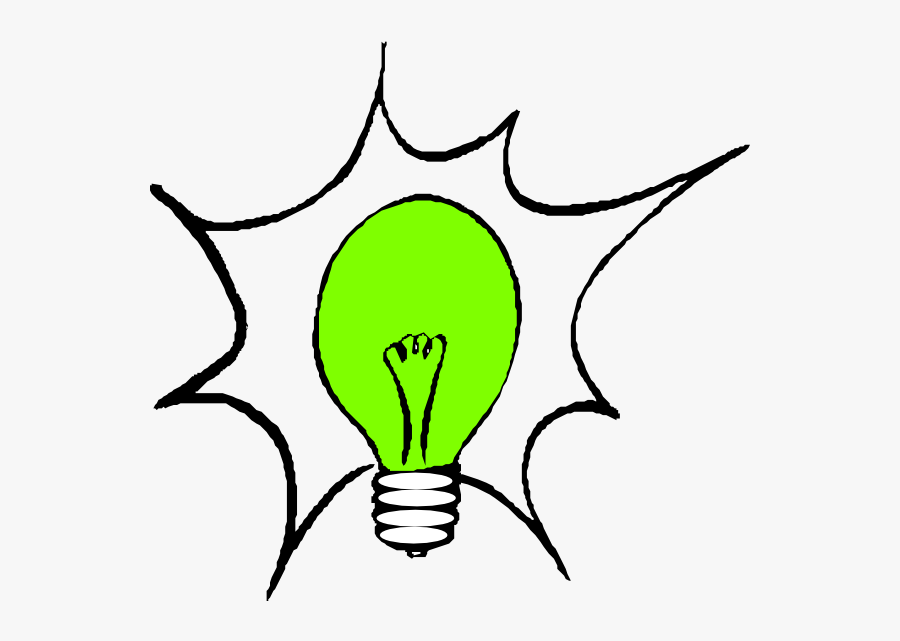 Green Light Bulb Svg Clip Arts - Light Bulb Clip Art, Transparent Clipart