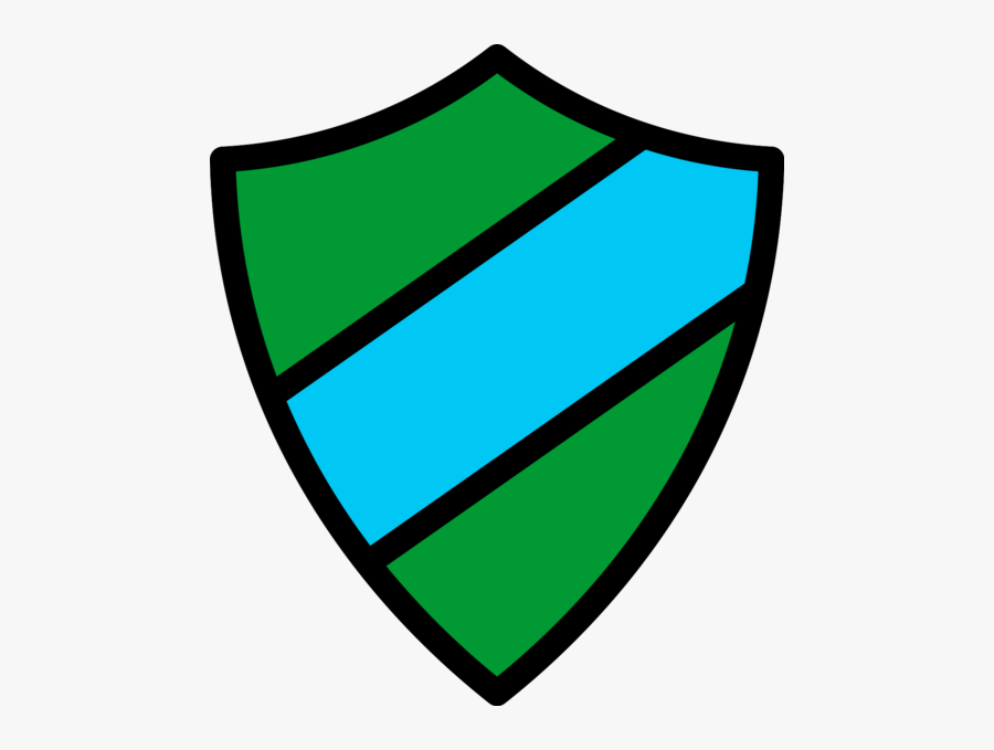 Emblem Icon Dark Green-light Blue - Green And Blue Shield, Transparent Clipart