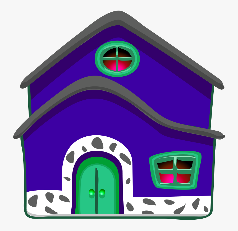 Clipart House Blue B Image Vector Clip Art Online Royalty - Blue House Clipart, Transparent Clipart