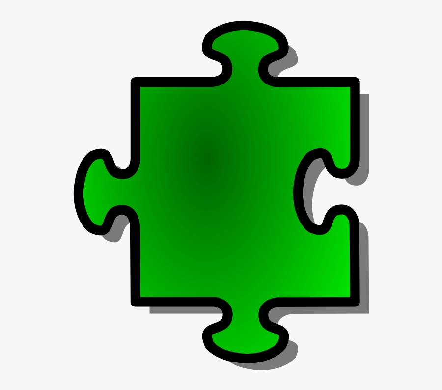 Jigsaw Piece - Colored Puzzle Pieces Template, Transparent Clipart