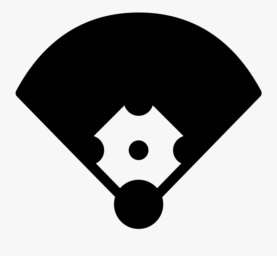 Baseball Vector Png Clipart Royalty Free Library - Baseball Stadium Icon White, Transparent Clipart