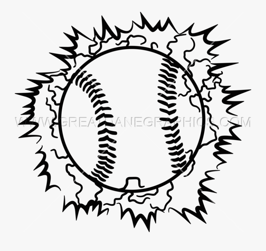 Lightning Clipart Baseball - Baseball, Transparent Clipart