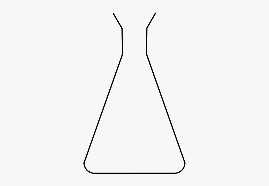 Erlenmeyer - Line Art, Transparent Clipart