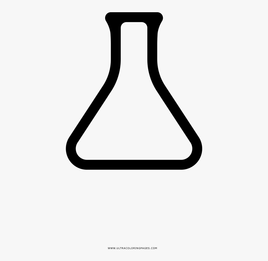 Erlenmeyer Flask Coloring Page , Free Transparent Clipart - ClipartKey