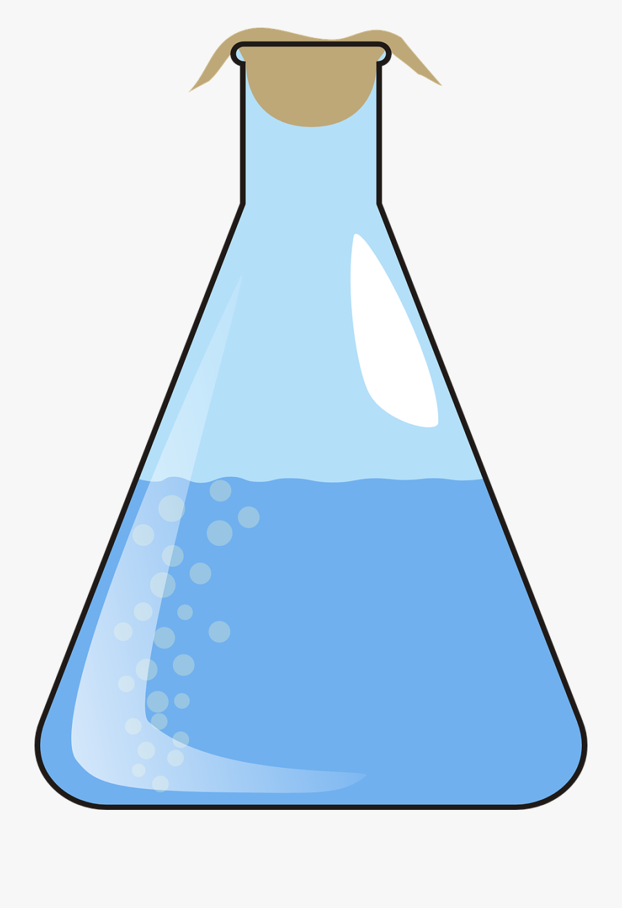 Science Bubbling Flask, Transparent Clipart