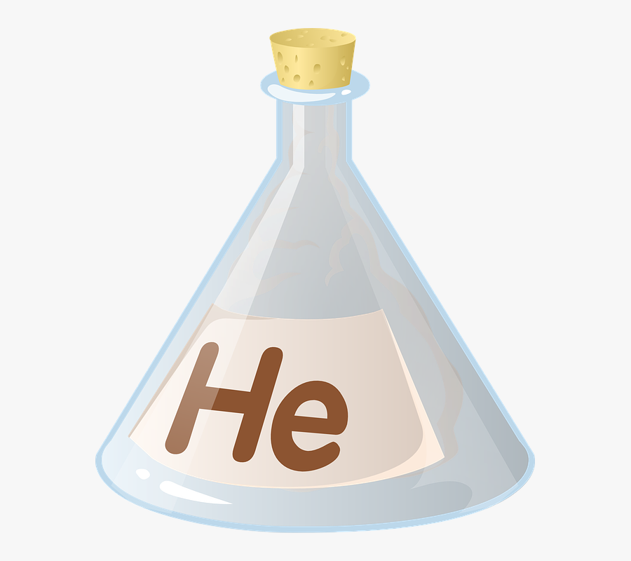 Erlenmeyer Flask, Chemistry, Element, Beaker, Container - Estado De Agregación Gaseoso He, Transparent Clipart