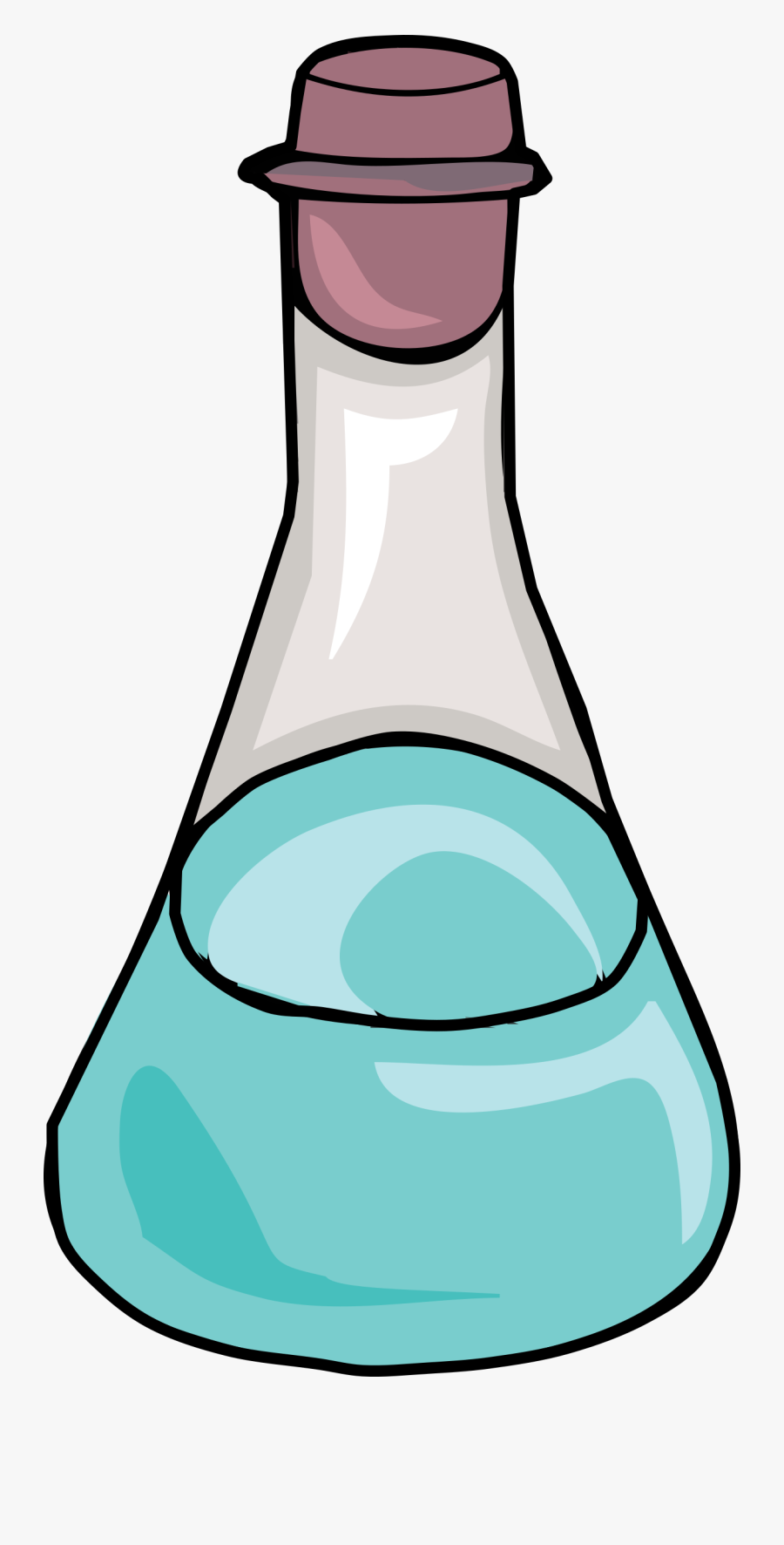 This Free Icons Png Design Of Science Flask Pluspng - Clipart Science Potion Bottles, Transparent Clipart