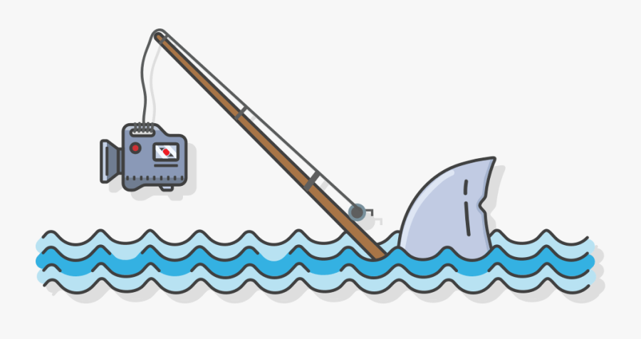 Shark Filming In The Ocean, Transparent Clipart