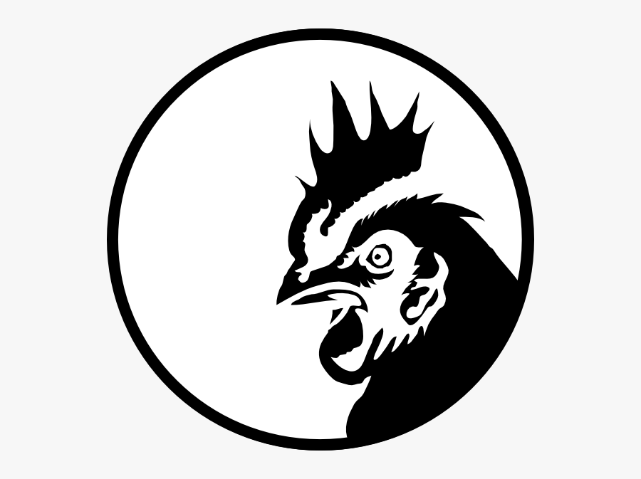 Chicken Clip Art Black And White, Transparent Clipart