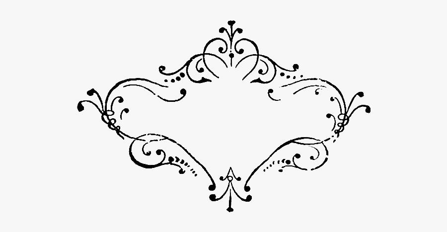 Scroll Ornament Clip Art - Alpona Png Black And White, Transparent Clipart