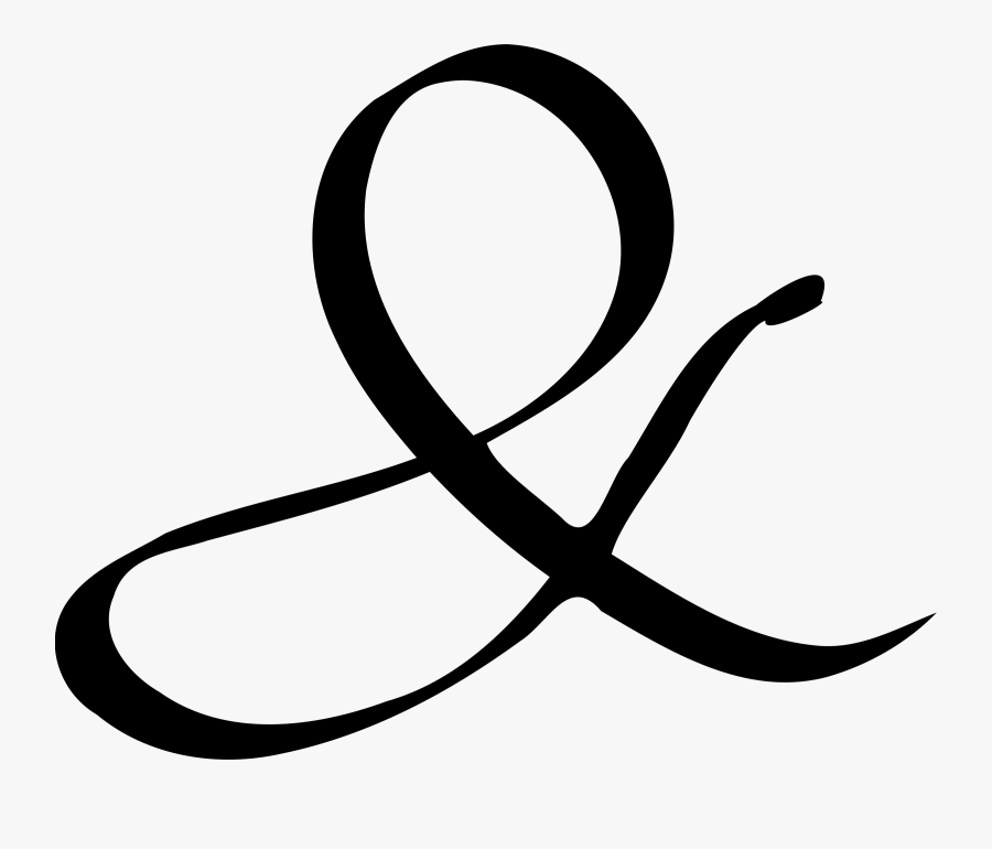Clip Art Fancy And Symbol - Ampersand Sign Png, Transparent Clipart