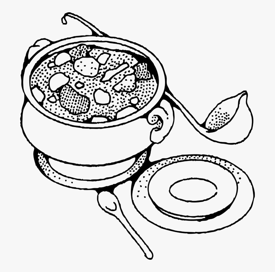 Art,monochrome,line Art - Biryani Clipart Black And White, Transparent Clipart