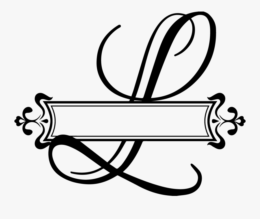 Letter L Split Monogram SVG