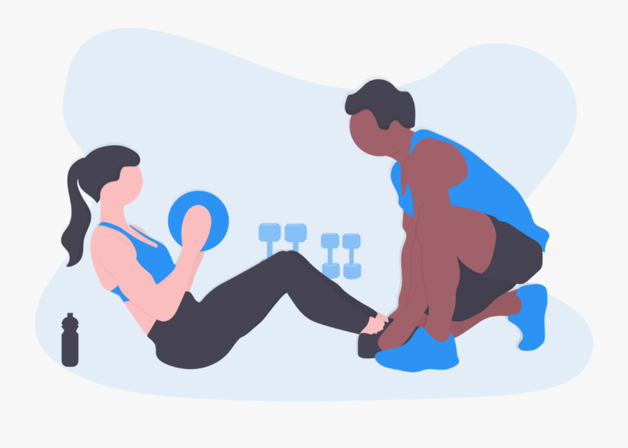 Cartoon Fitness, Transparent Clipart