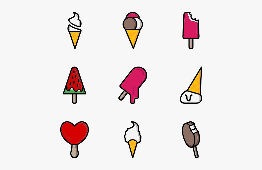 Cone,clip Art,line,line Design,illustration - Free Ice Cream Icon, Transparent Clipart