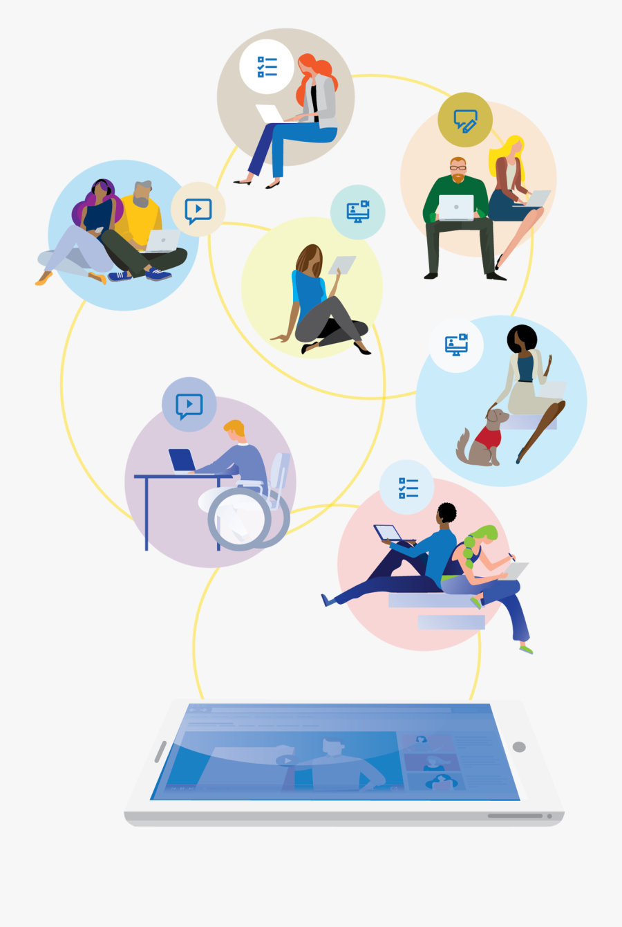 Online Network - Cartoon, Transparent Clipart