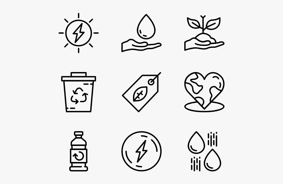 Ecology - Email Phone Address Icons, Transparent Clipart