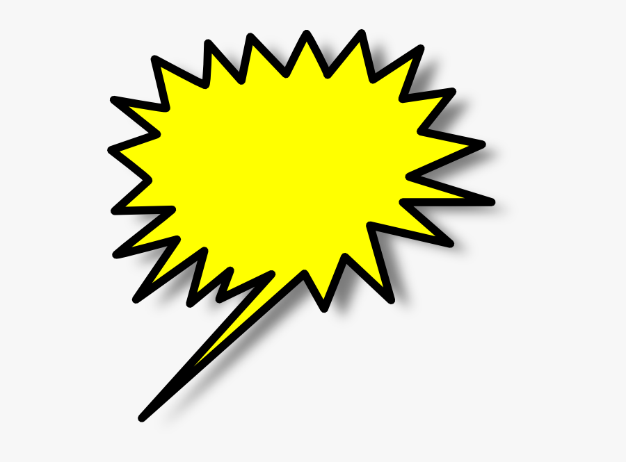 Balao Amerelo Clip Art - Starburst Clip Art, Transparent Clipart