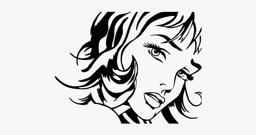 Clip Art Collection Of Free Drawing - Pop Art Black And White, Transparent Clipart
