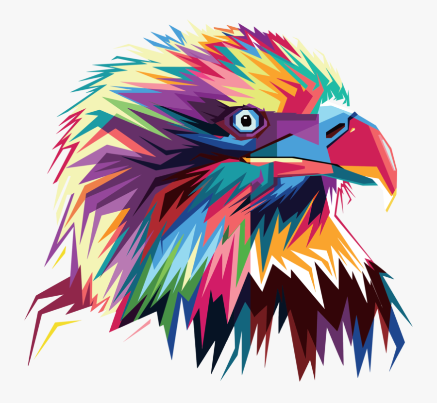 Eagle,close Up,art - Pop Art Hd Png Transparent, Transparent Clipart
