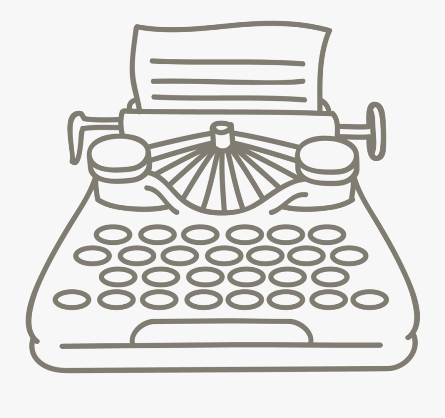 Icon Typewriter, Transparent Clipart