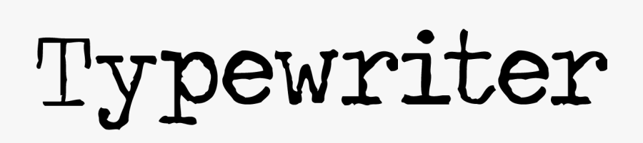 Typewriter - Calligraphy, Transparent Clipart