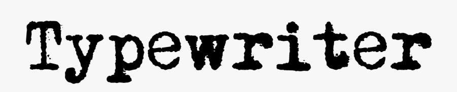 Typewriter - Silhouette, Transparent Clipart