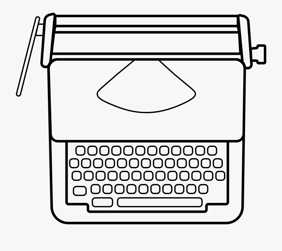 Ellie Is Writing - Line Art, Transparent Clipart