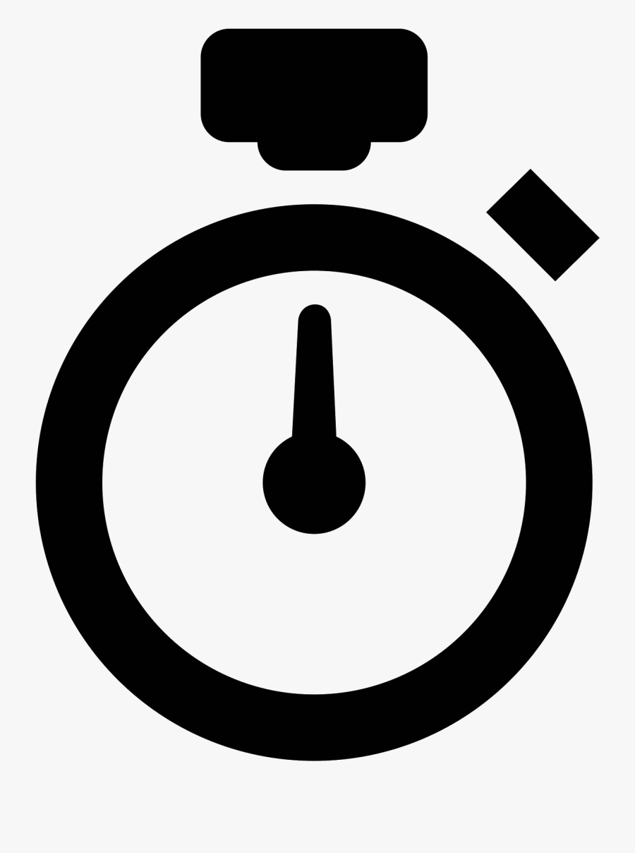 Timer Computer Icons Clip - Stopwatch Icon Black, Transparent Clipart