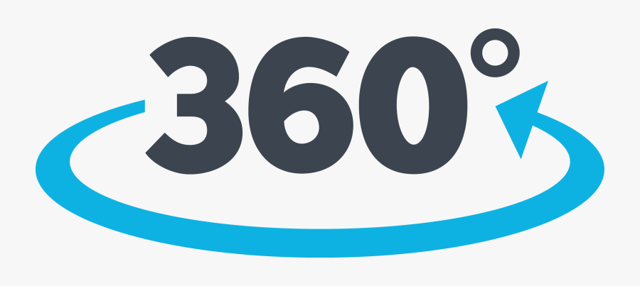 360 Degree Video Logo, Transparent Clipart