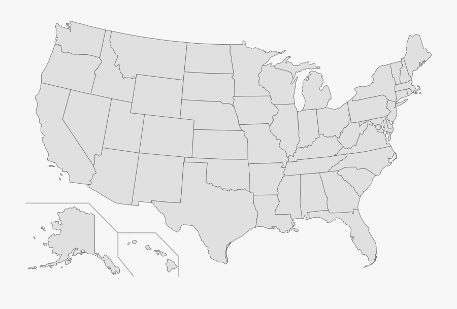 Us Map, Transparent Clipart