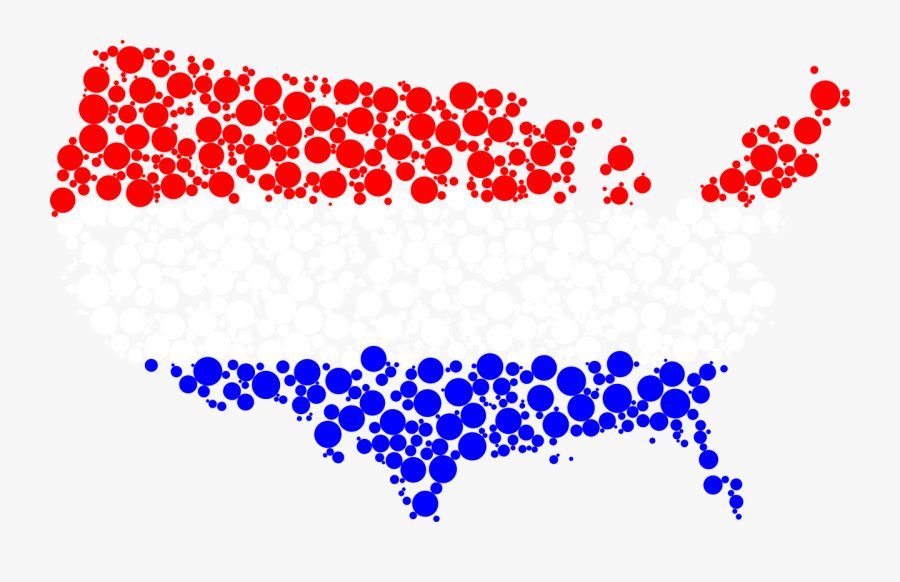America, United States, Usa, Map, Borders, Country - Constitution Day Art Activities, Transparent Clipart