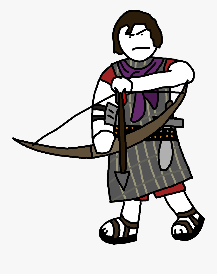 The Old Centurion And His Gang Of Assassins Lead By - Cartoon, Transparent Clipart