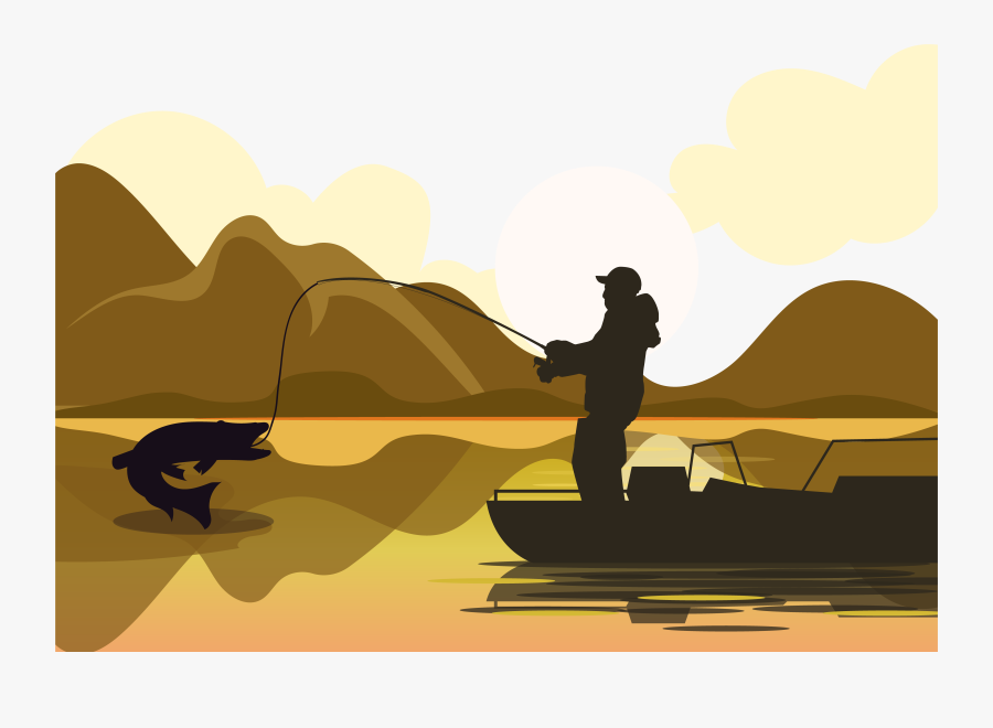 Clip Art Net Illustration For Old - Fishing, Transparent Clipart